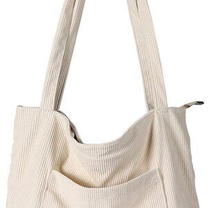 Women Corduroy Tote Bag, Large Shoulder Hobo Bags Casual Handbags Big Capacity S